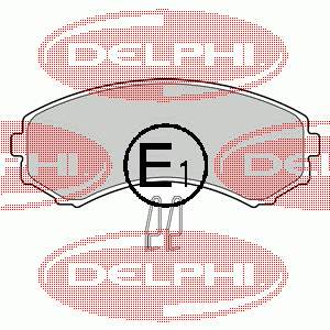 LP1462 Delphi klocki hamulcowe przednie tarczowe