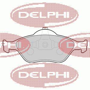 LP1469 Delphi klocki hamulcowe przednie tarczowe