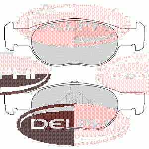 Klocki hamulcowe przednie tarczowe Fiat/Alfa/Lancia 77362170 cena, od 36,48 USD