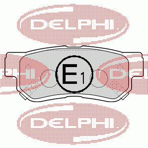 Okładziny (klocki) do hamulców tarczowych tylne Delphi LP1539 cena, od 21,64 USD