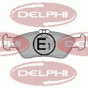 LP1596 Delphi Okładziny (klocki) do hamulców tarczowych tylne