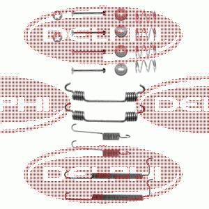 LY1134 Delphi Zestaw montażowy szczęk hamulcowych tylnych