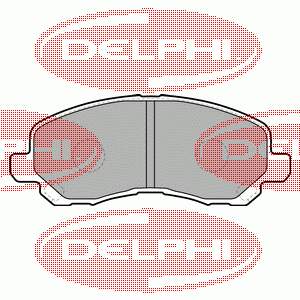 Do koszyka LP1684 Delphi Klocki hamulcowe przednie tarczowe
