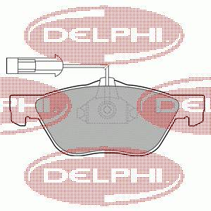 Do koszyka 9951217 Fiat/Alfa/Lancia Klocki hamulcowe przednie tarczowe
