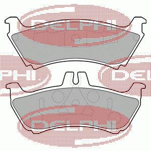 Okładziny (klocki) do hamulców tarczowych tylne Mercedes A1634200520 cena, od 32,19 USD