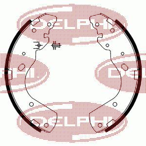 LS1897 Delphi Klocki hamulcowe tylne bębnowe