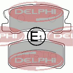 Okładziny (klocki) do hamulców tarczowych tylne Delphi LP1691 cena, od 20,66 USD