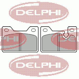 LP201 Delphi Okładziny (klocki) do hamulców tarczowych tylne