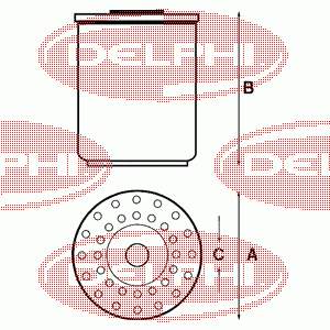 HDF796 Delphi filtr paliwa