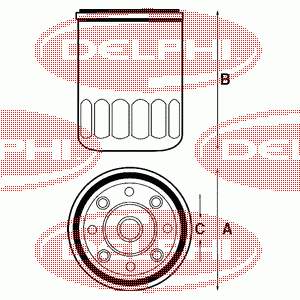 HDF495 Delphi filtr paliwa