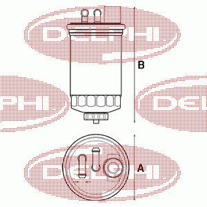 HDF507 Delphi filtr paliwa