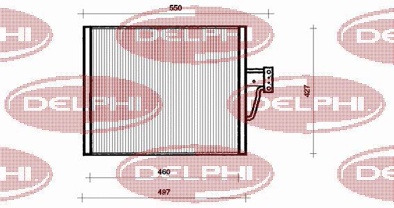 TSP0225018 Delphi chłodnica klimatyzacji