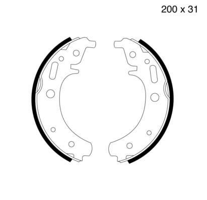 Klocki hamulcowe tylne bębnowe Remsa 413400 cena, od 51,03 USD