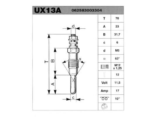 062583003304 Magneti Marelli świeca żarowa