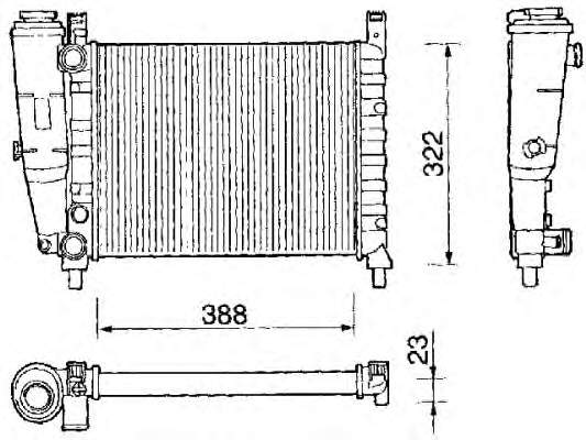Chłodnica silnika Fiat Uno 146A
