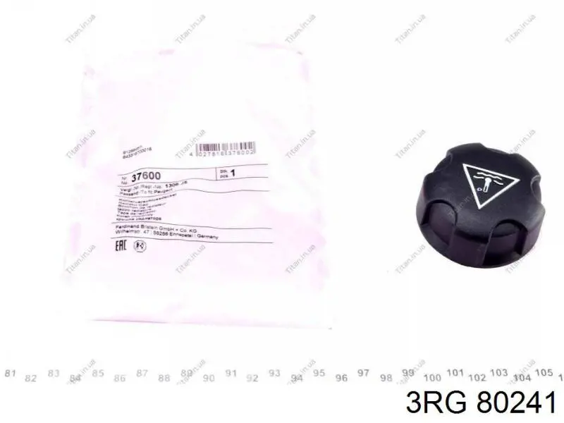 Do koszyka 80241 3RG Pokrywa (korek) zbiornika wyrównawczego