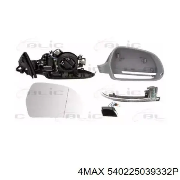 Lusterko wsteczne prawe Audi A5 Sportback hatchback (8TA) (2009 - 2017) cena, od 229,39 USD