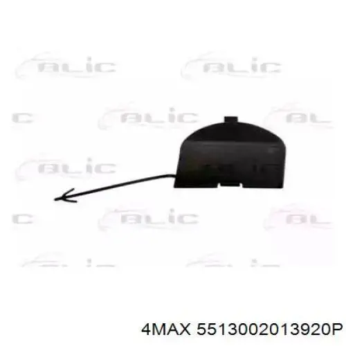 Zaślepka haku holowniczego zderzaka przednia do Fiat 500  312