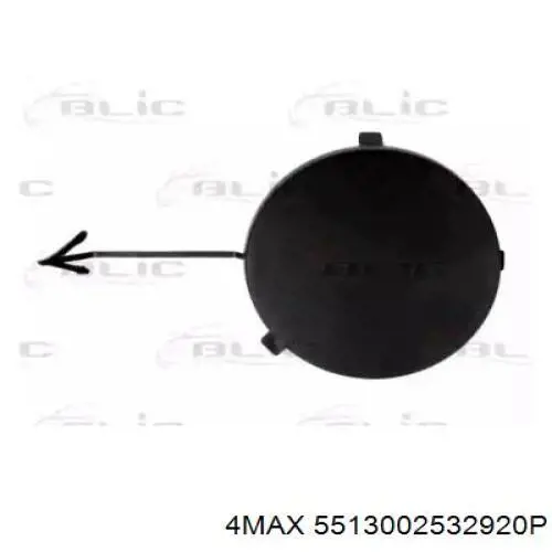 Do koszyka 1107426 Ford Zaślepka haku holowniczego zderzaka przednia