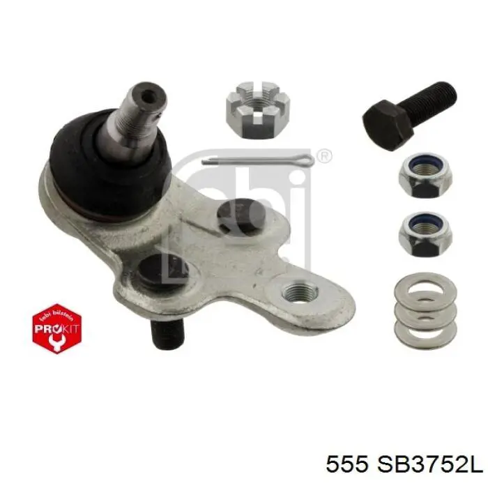 Sworzeń wahacza dolny lewy 555 SB3752L cena, od 17,27 USD