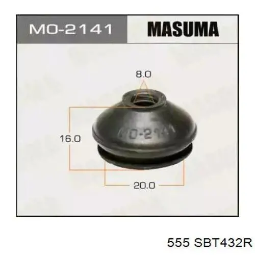 Do koszyka SBT432R 555 Sworzeń wahacza dolny prawy
