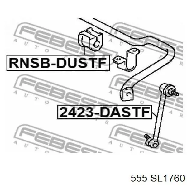 Do koszyka SL1760 555 Łącznik stabilizatora przedniego