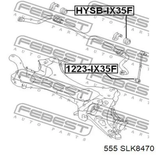 Łącznik stabilizatora przedniego 555 SLK8470 cena, od 12,82 USD