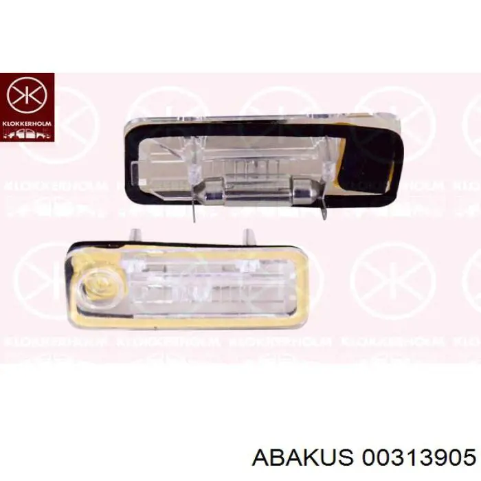 Lampa oświetlenia tylnej tablicy rejestracyjnej 00313900 Depo/Loro/Abakus