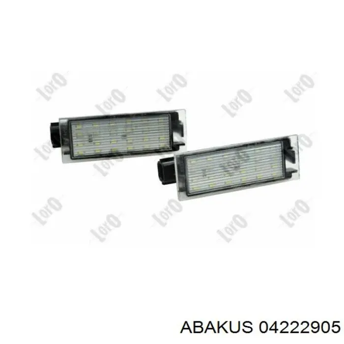 Lampa oświetlenia tylnej tablicy rejestracyjnej 42945005 AND