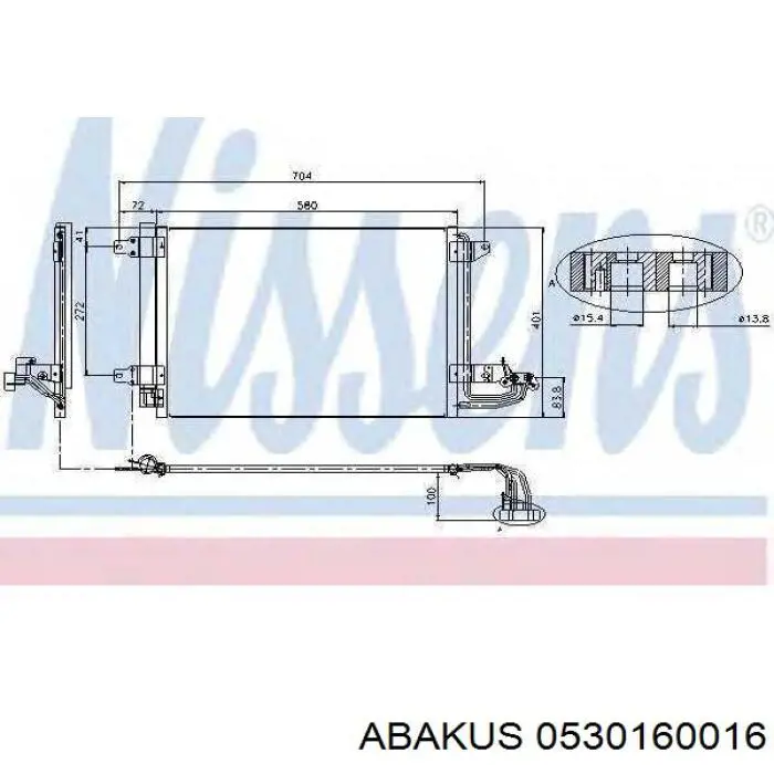 Chłodnica klimatyzacji 0530160016 Depo/Loro/Abakus