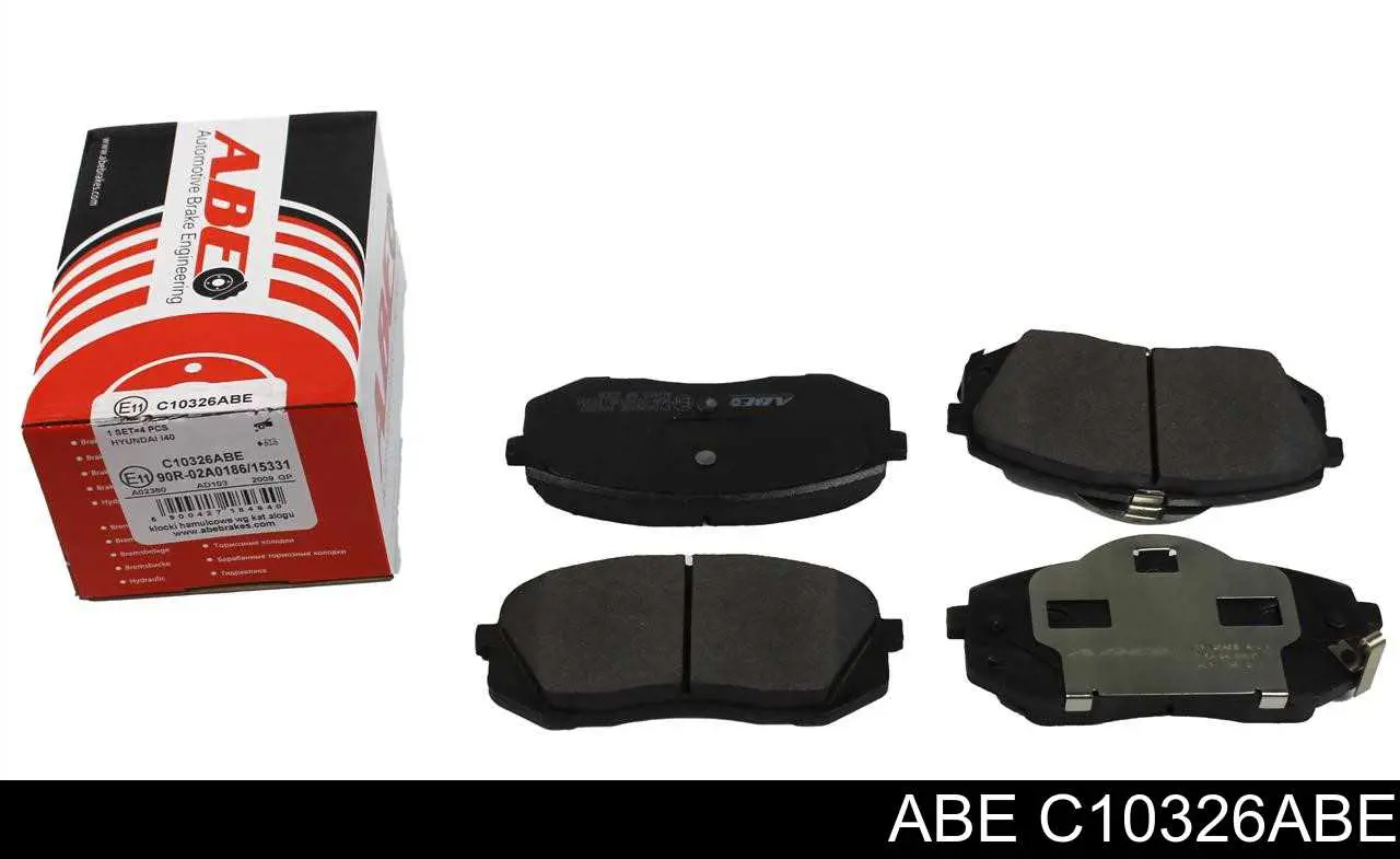 Do koszyka C10326ABE ABE Klocki hamulcowe przednie tarczowe