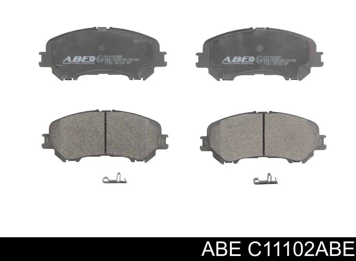 Klocki hamulcowe przednie tarczowe ABE C11102ABE cena, od 26,82 USD