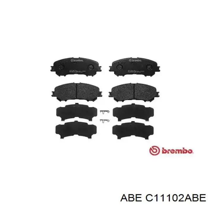 Do koszyka C11102ABE ABE Klocki hamulcowe przednie tarczowe
