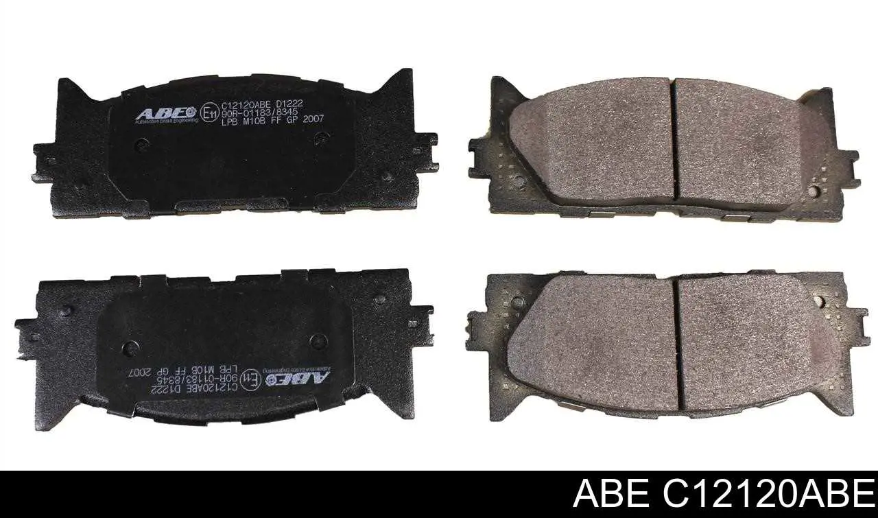 Do koszyka C12120ABE ABE Klocki hamulcowe przednie tarczowe