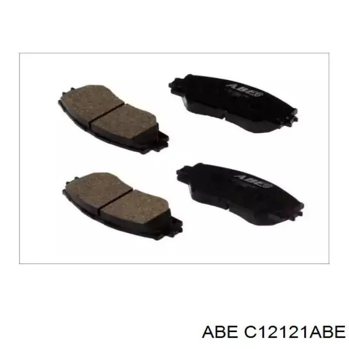 Klocki hamulcowe przednie tarczowe ABE C12121ABE cena, od 24,57 USD