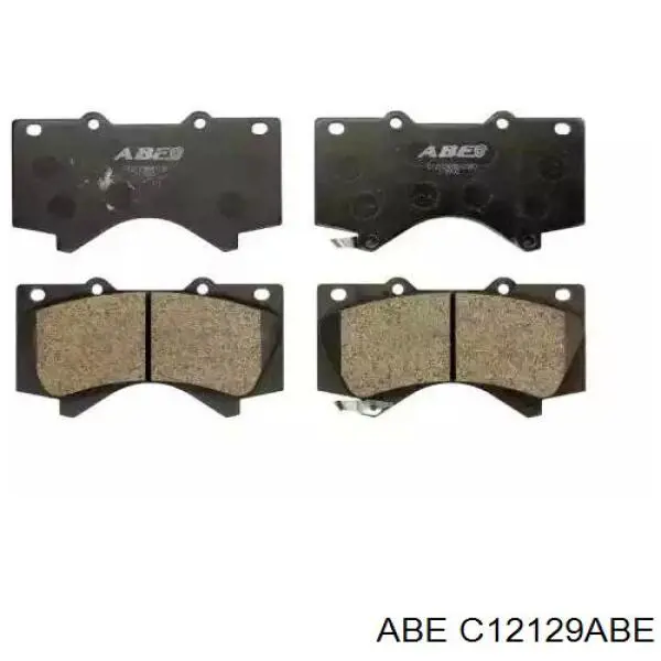 Klocki hamulcowe przednie tarczowe ABE C12129ABE cena, od 31,61 USD
