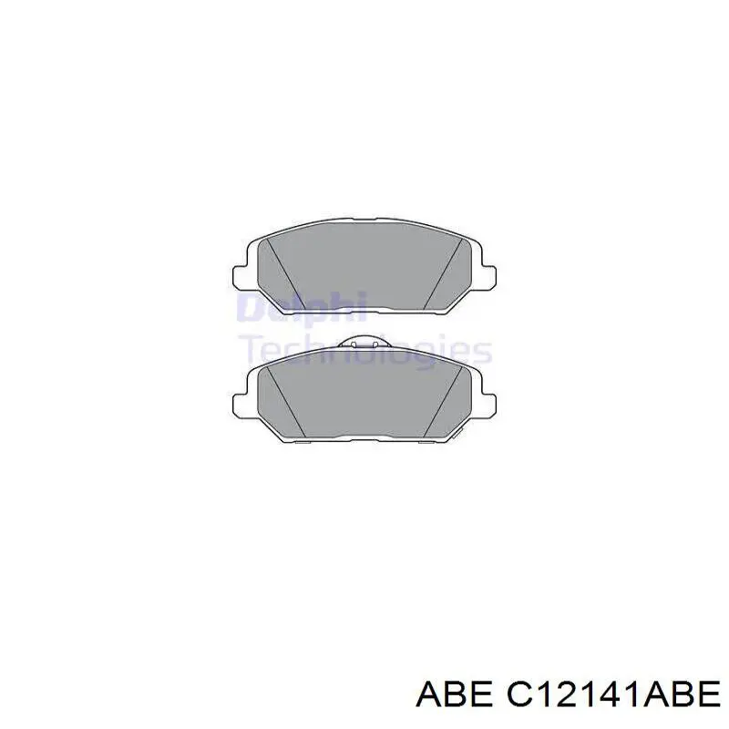 Klocki hamulcowe przednie tarczowe ABE C12141ABE cena, od 32,50 USD