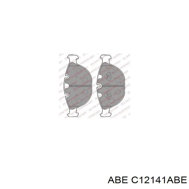 Do koszyka C12141ABE ABE Klocki hamulcowe przednie tarczowe