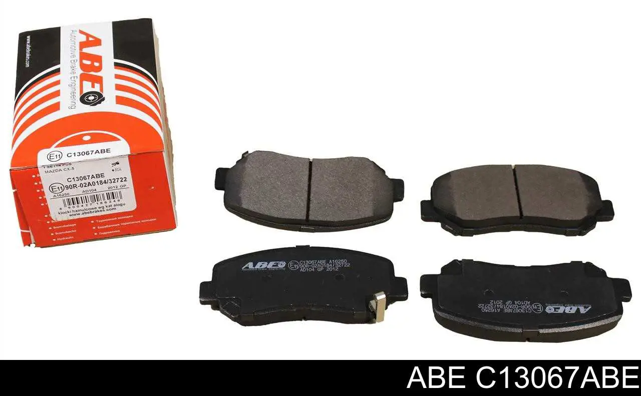 Klocki hamulcowe przednie tarczowe ABE C13067ABE cena, od 27,00 USD