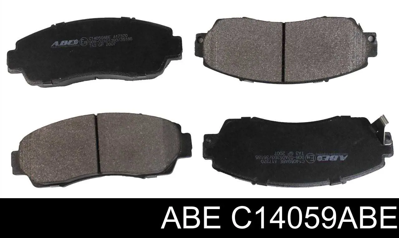 Do koszyka C14059ABE ABE Klocki hamulcowe przednie tarczowe
