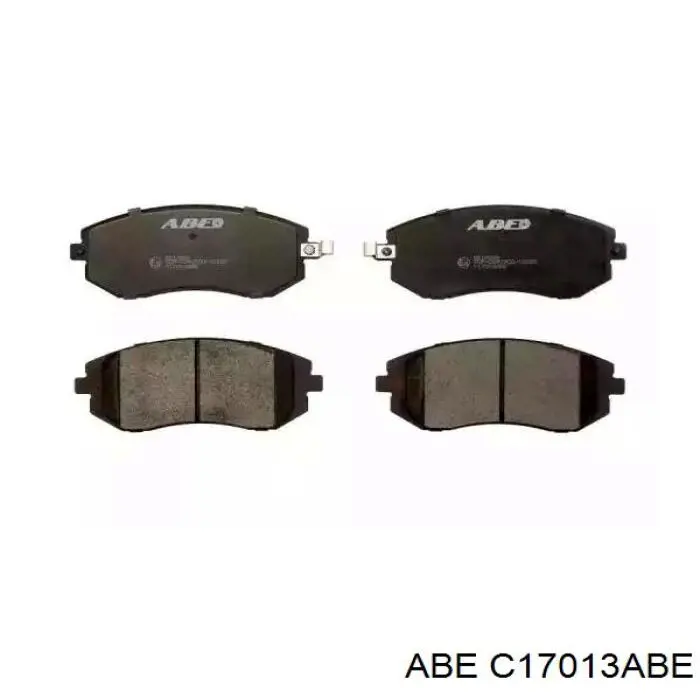 Klocki hamulcowe przednie tarczowe ABE C17013ABE cena, od 26,13 USD