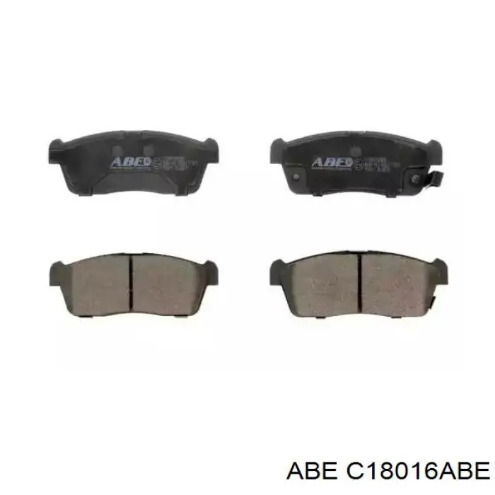 Klocki hamulcowe przednie tarczowe ABE C18016ABE cena, od 22,57 USD