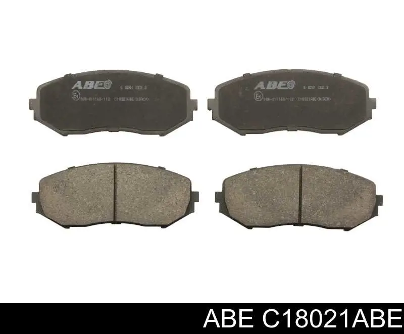 Klocki hamulcowe przednie tarczowe ABE C18021ABE cena, od 26,29 USD