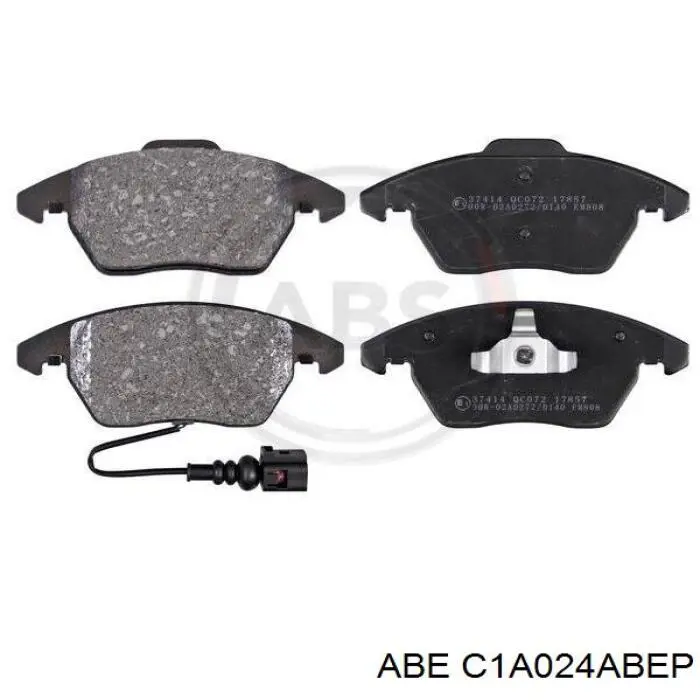 Klocki hamulcowe przednie tarczowe ABE C1A024ABEP cena, od 32,63 USD