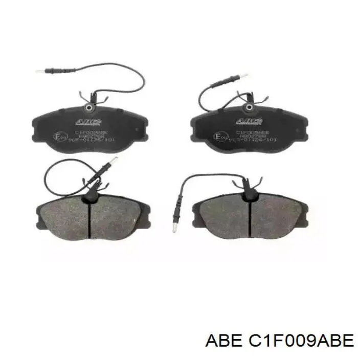 Klocki hamulcowe przednie tarczowe ABE C1F009ABE cena, od 28,64 USD