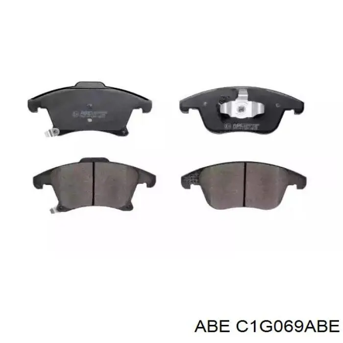C1G069ABE ABE Klocki hamulcowe przednie tarczowe