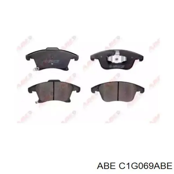 Klocki hamulcowe przednie tarczowe ABE C1G069ABE cena, od 35,56 USD