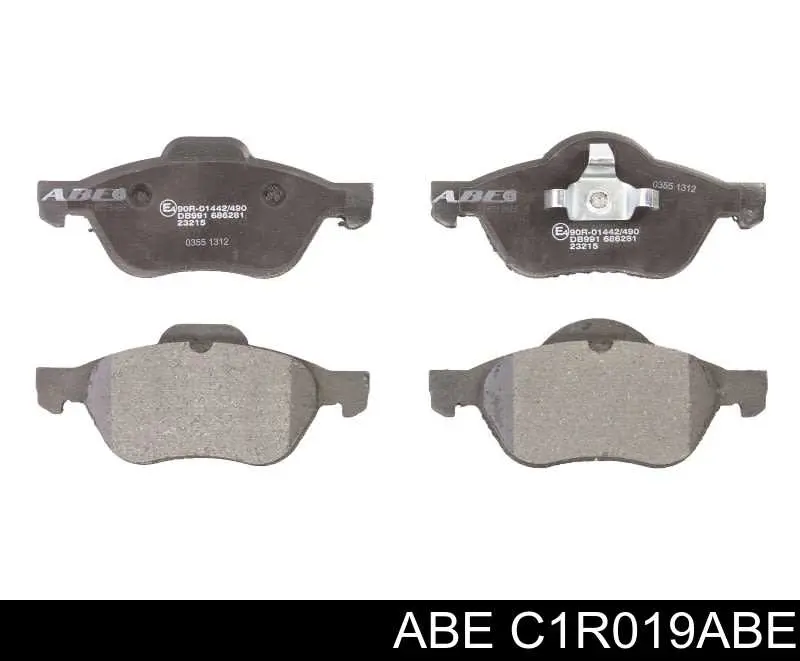Klocki hamulcowe przednie tarczowe ABE C1R019ABE cena, od 27,86 USD