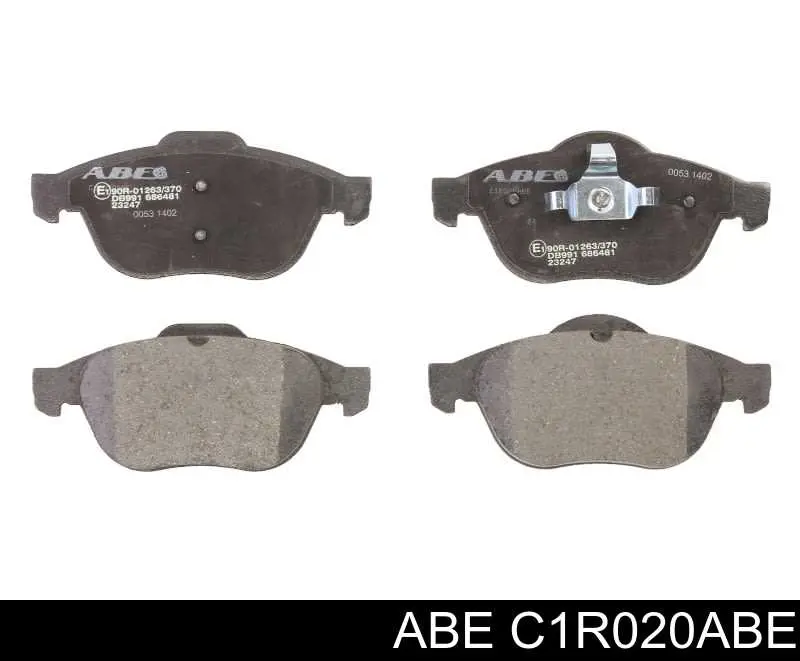 Klocki hamulcowe przednie tarczowe ABE C1R020ABE cena, od 28,14 USD