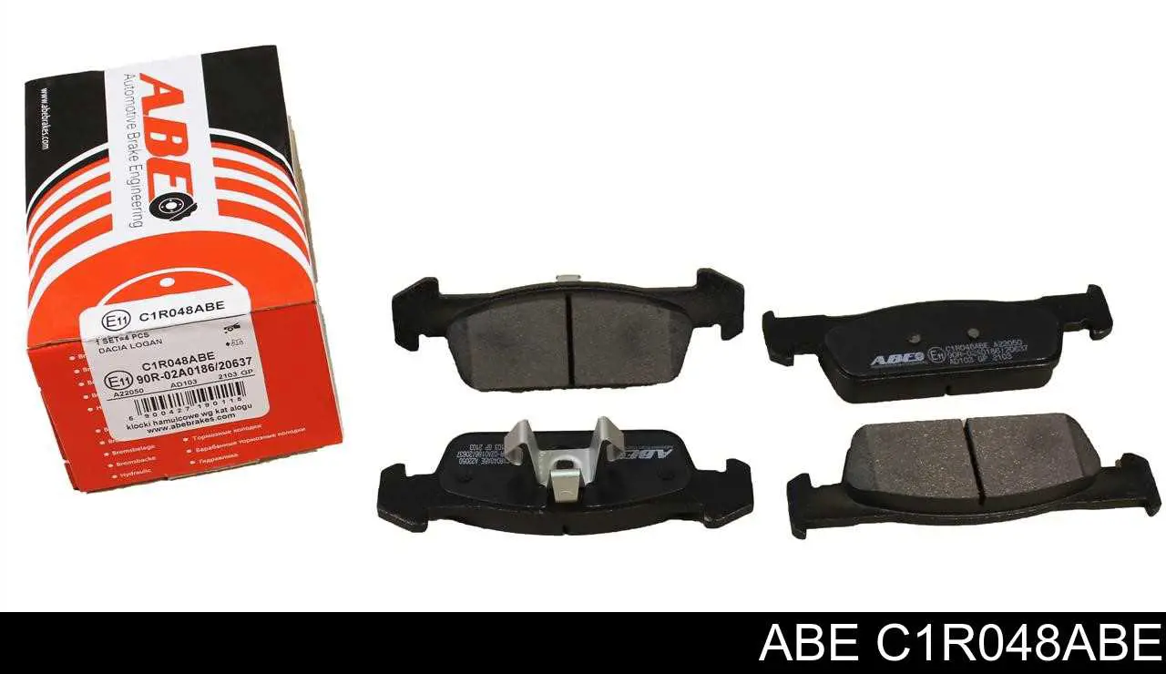 Klocki hamulcowe przednie tarczowe ABE C1R048ABE cena, od 21,38 USD